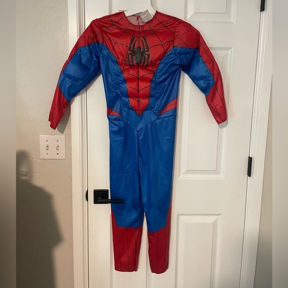 Spider-Man outfit with muscle pads Halloween no mask - Picture 1 of 4